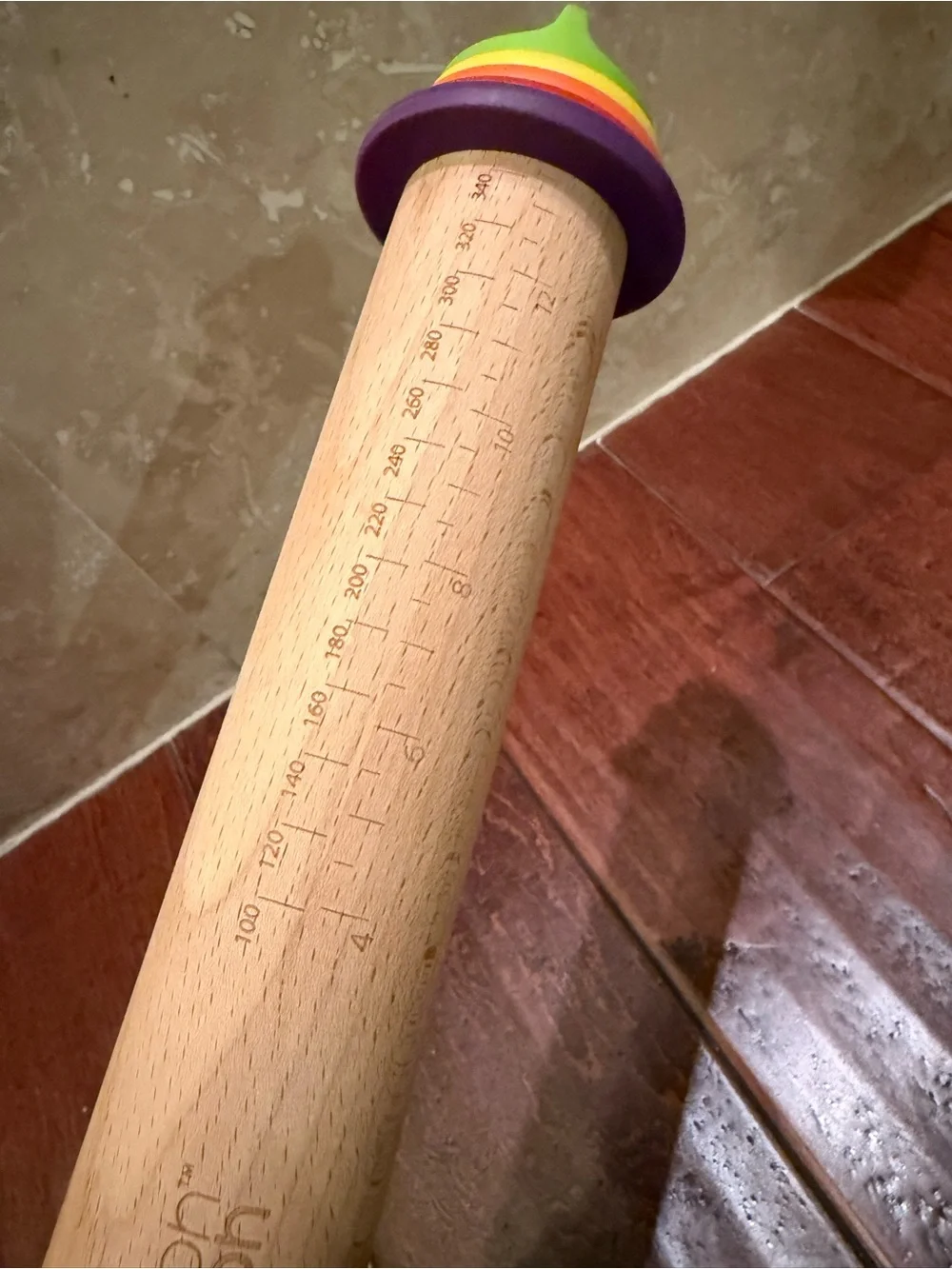 Joseph Joseph Precision Adjustable Rolling Pin Set of Thickness Rings